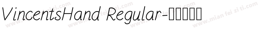 VincentsHand Regular字体转换